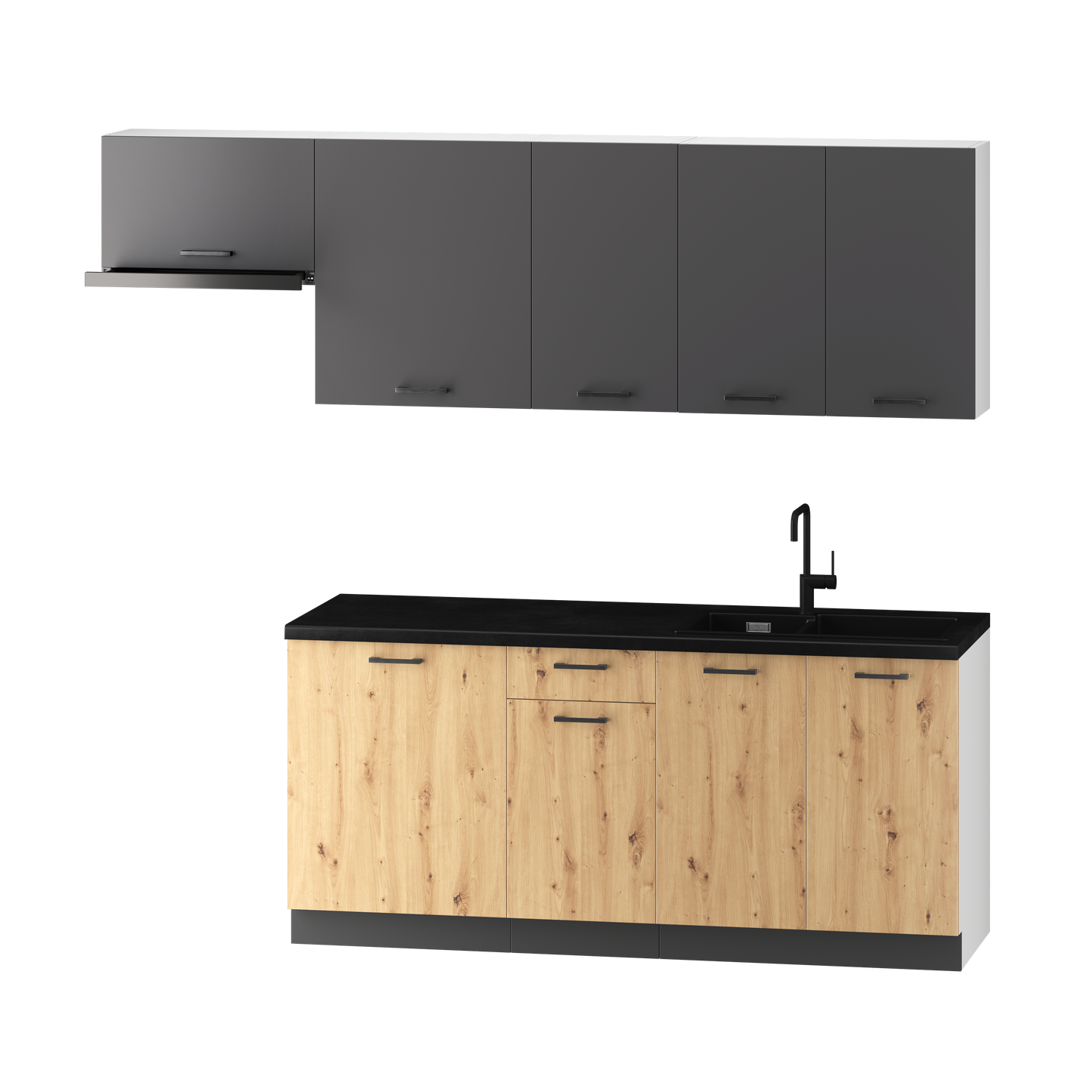 Virtuve KAIRA 180 cm artisan ozols - N1 Home