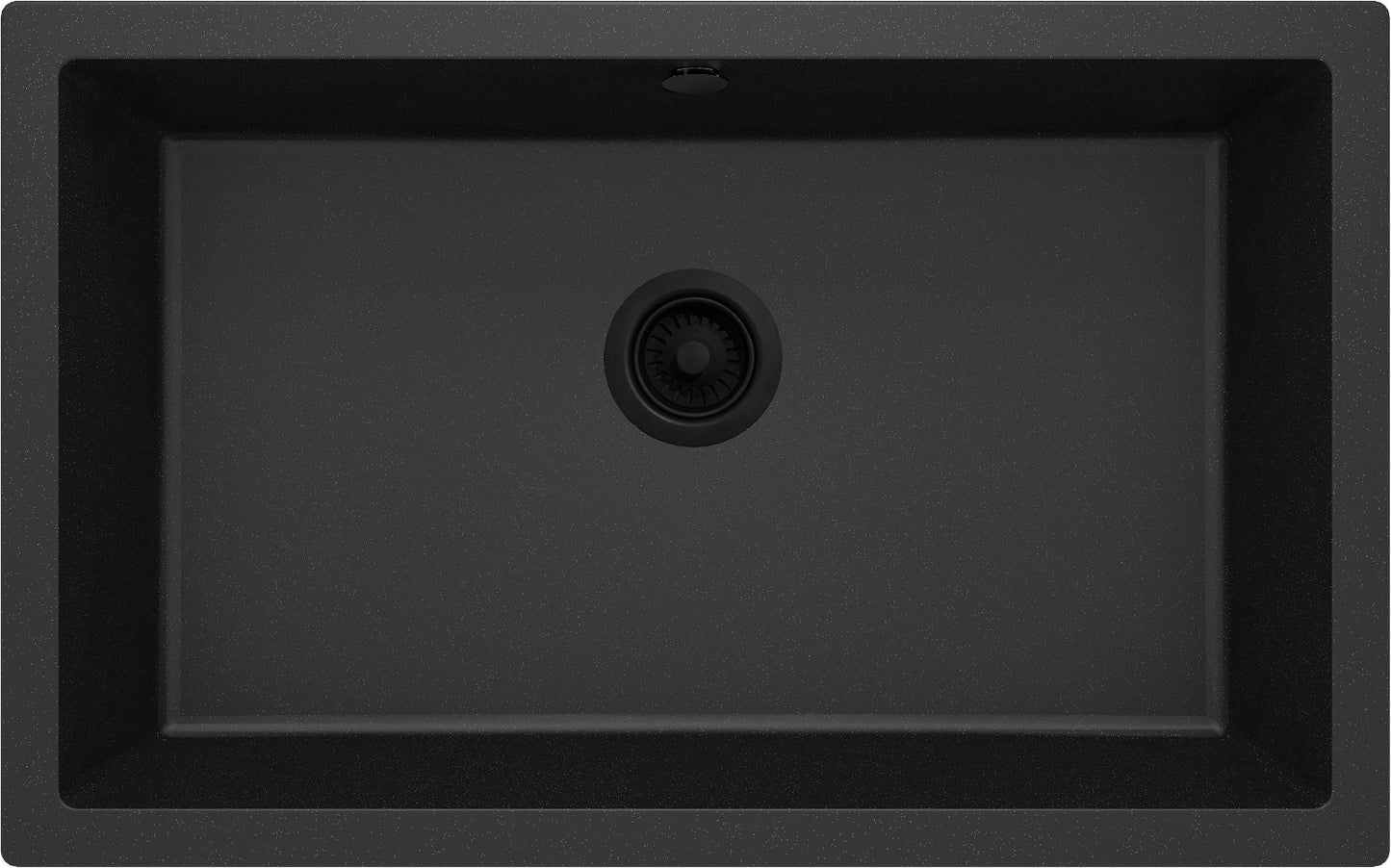 1-bļodas granīta izlietne ar iebūvētu izlietni Corda 800 x 500 x 204 grafīta metālisks - N1 Home