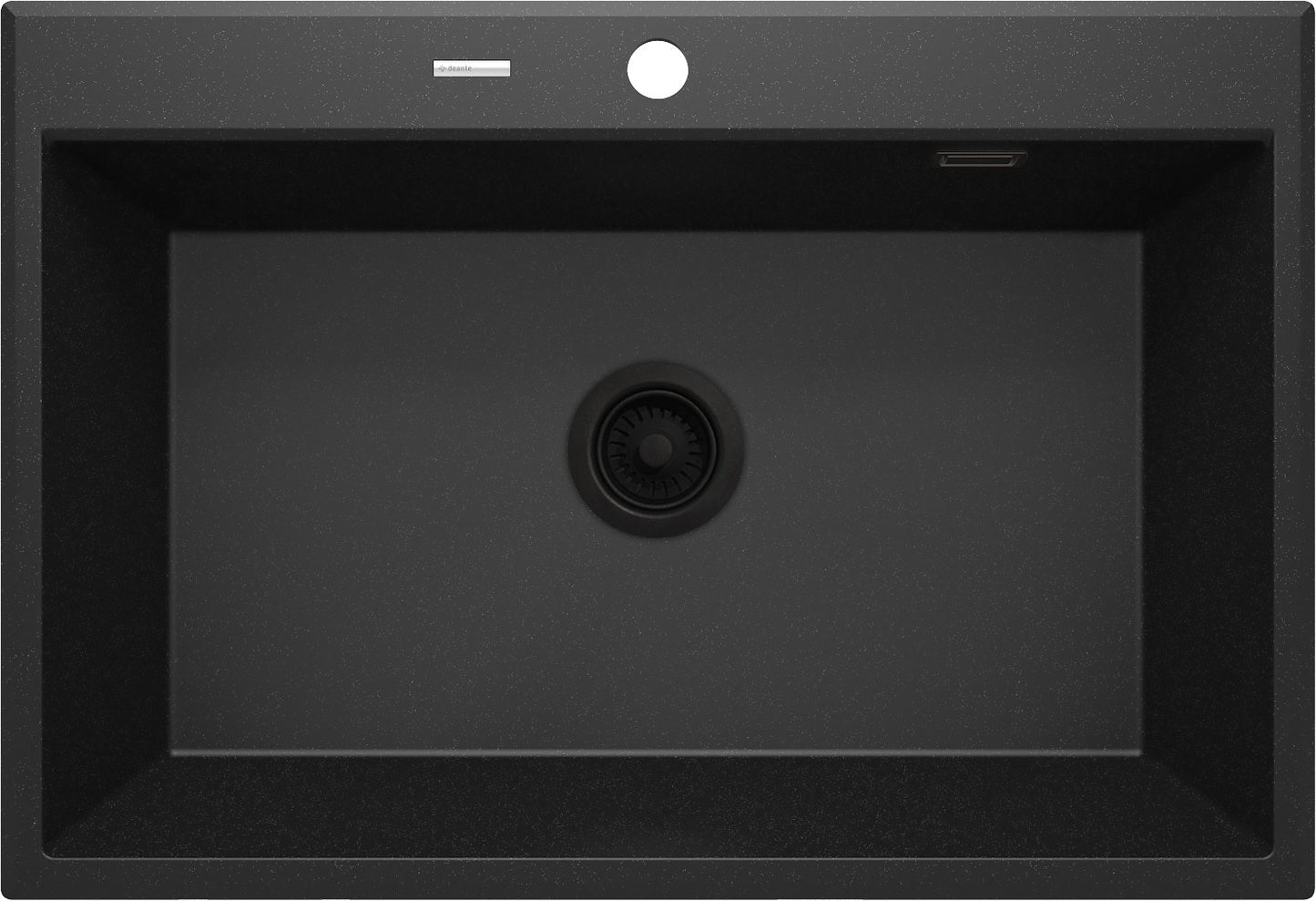 1-bļodas granīta izlietne Eridan 700 x 520 x 210 grafīta metālisks - N1 Home