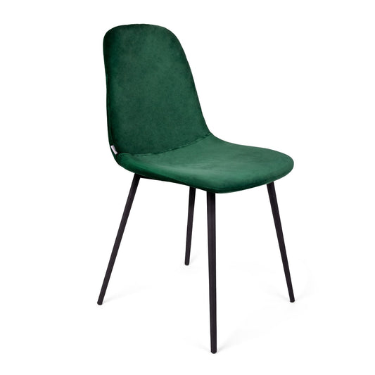 Zaļš samta krēsls SLANK 44x52x85cm