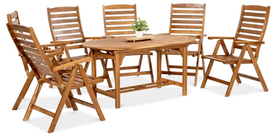 Koka dārza komplekts Akada Ovalle akācija - N1 Home