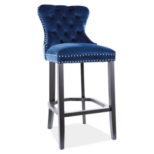 Bāra krēsls August velvet tumši zils - N1 Home
