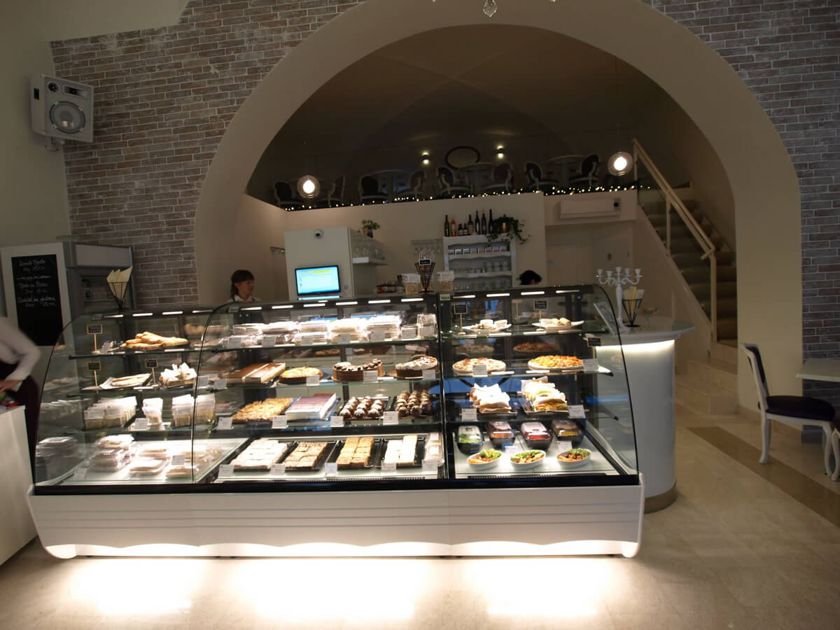 Konditorejas letes Beli GR - hot balts 940x892x1490 cm Enerģijas klase NA - N1 Home