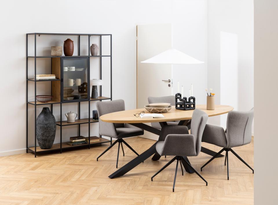 Krēsls Laus 57/61/86 cm gaiši pelēkbrūns - N1 Home