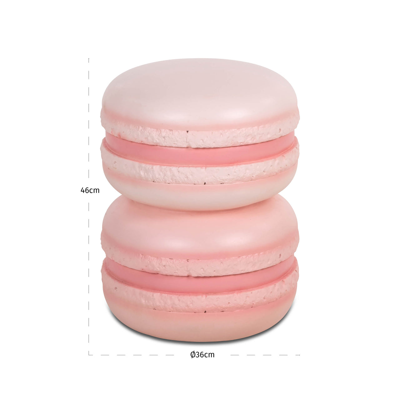 Kafijas galds Macarons Richmond Interiors 37/46/37 cm rozā