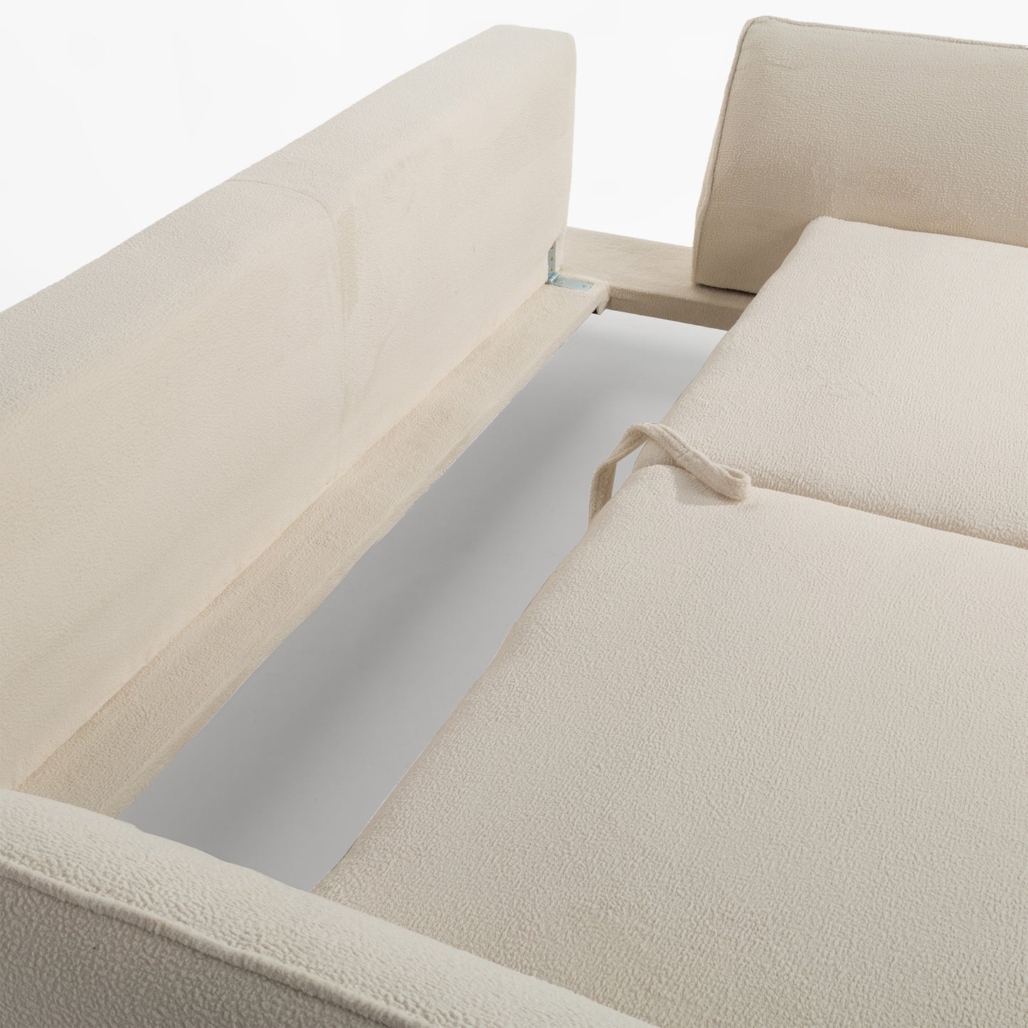 Dīvāns Cavi 86/118/249 cm krēms, pelēks - N1 Home