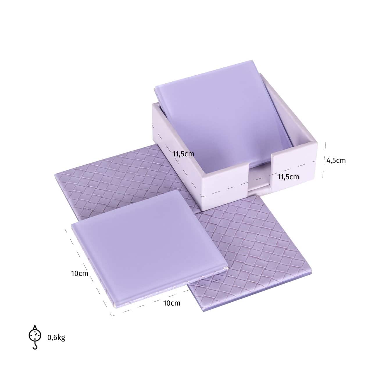 Vīna un bāra aksesuārs Jadie Richmond Interiors 11,5/11,5/4,5 cm purple