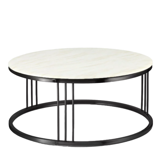 Kafijas galdiņs Dot Design Vivien marmors 100x45 cm melns - N1 Home