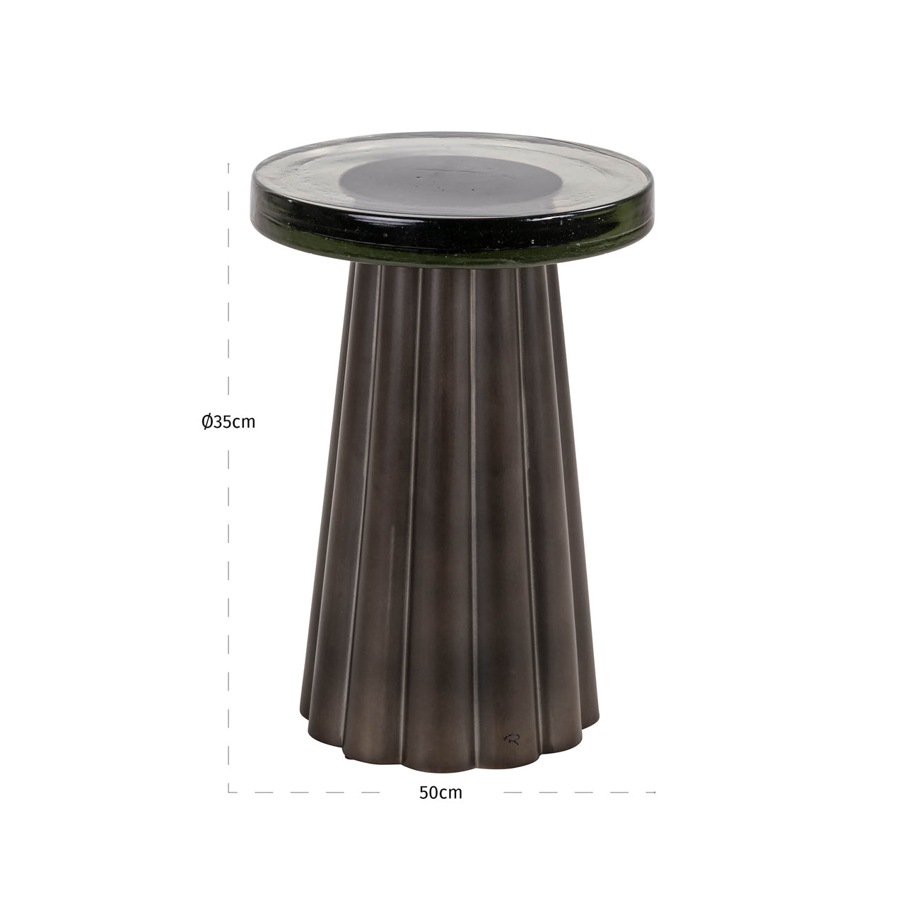 Kafijas galds Barwick Richmond Interiors 35/50/35 cm brass antique