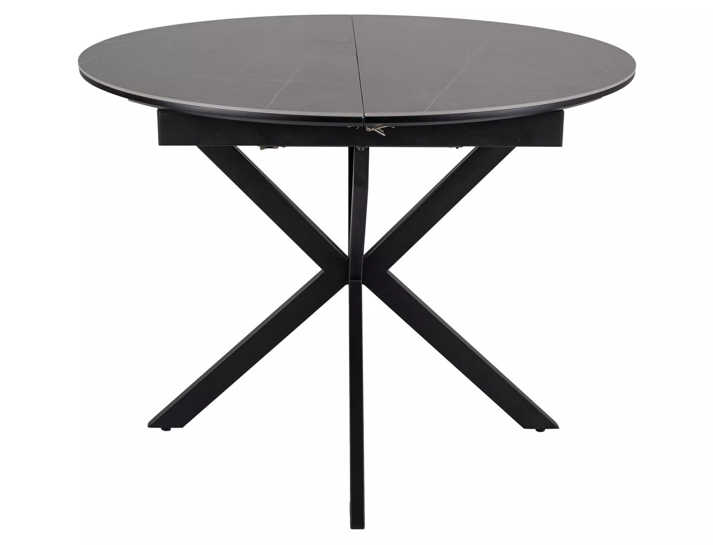 Galds Gast 100-135/100/75 cm matēts pelēks / matēts melns - N1 Home