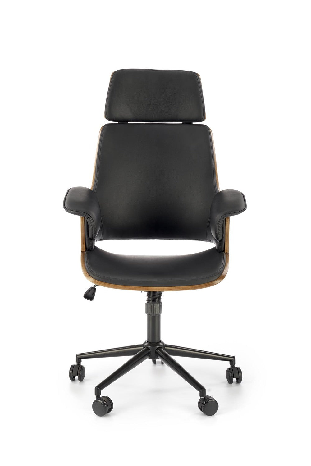 Krēsls Veb 65/65/112-122/45-55 cm dzintars/melns - N1 Home