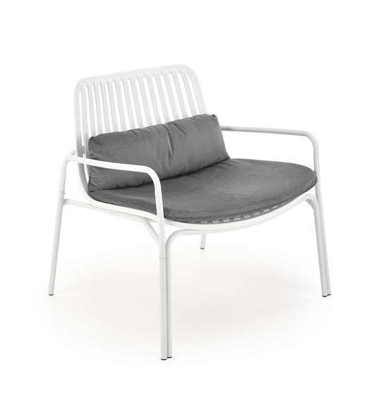 Dārza krēsls 71/66/75/40 cm balts - N1 Home