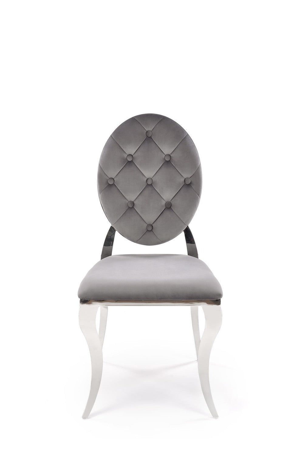 Krēsls Roy 48/52/96/46 cm pelēks/sudraba - N1 Home