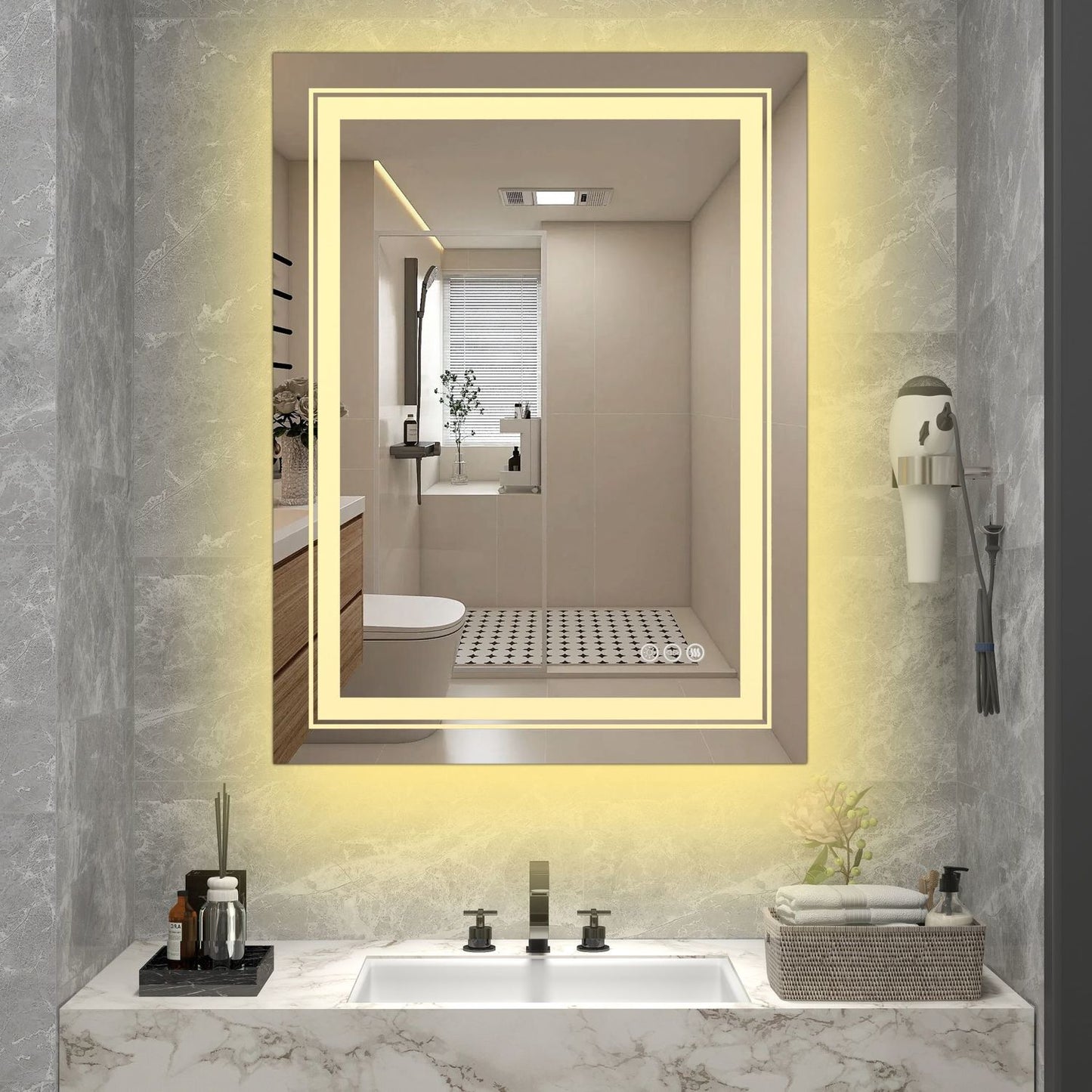 Spogulis Veroja 60/80/3,7 cm - N1 Home