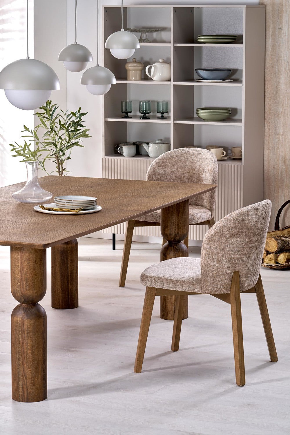 Galds Melta 200/101/76 cm gaišš valrieksts - N1 Home