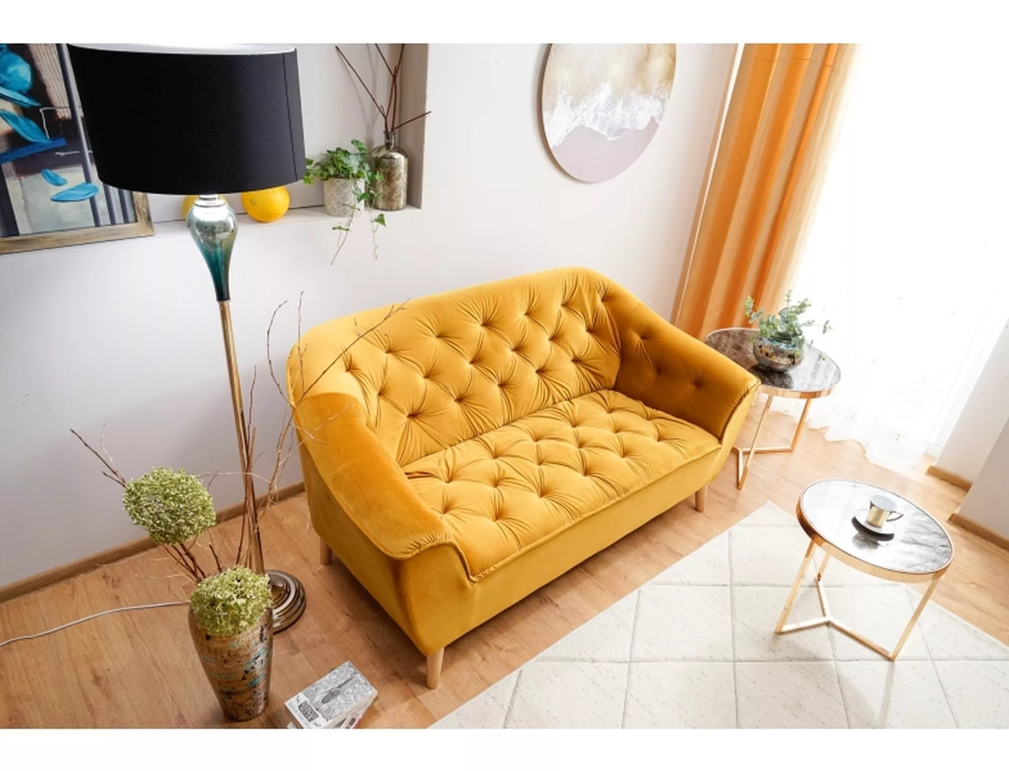 Kafijas galdiņi Deli 60/52/60 cm zelts - N1 Home