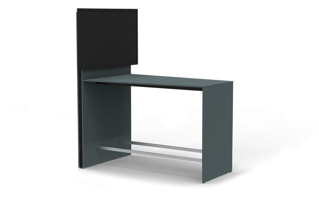 Galds IdisA 168-248/110/100 cm Valriekstu brūna STD17/melns - N1 Home