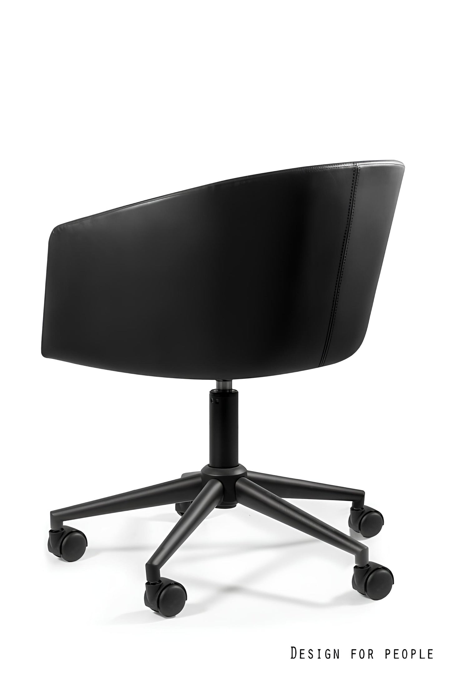 Konferenču krēsls Alte eko āda 70-80/58/55 cm melns - N1 Home