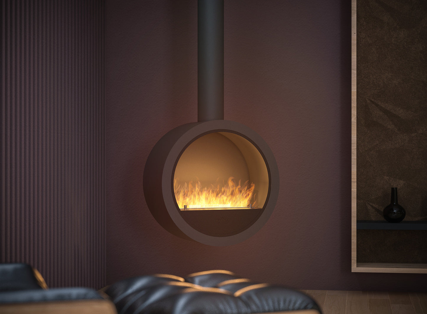 Biokamīns Incyrk 70/35/150 cm tumši zils - N1 Home