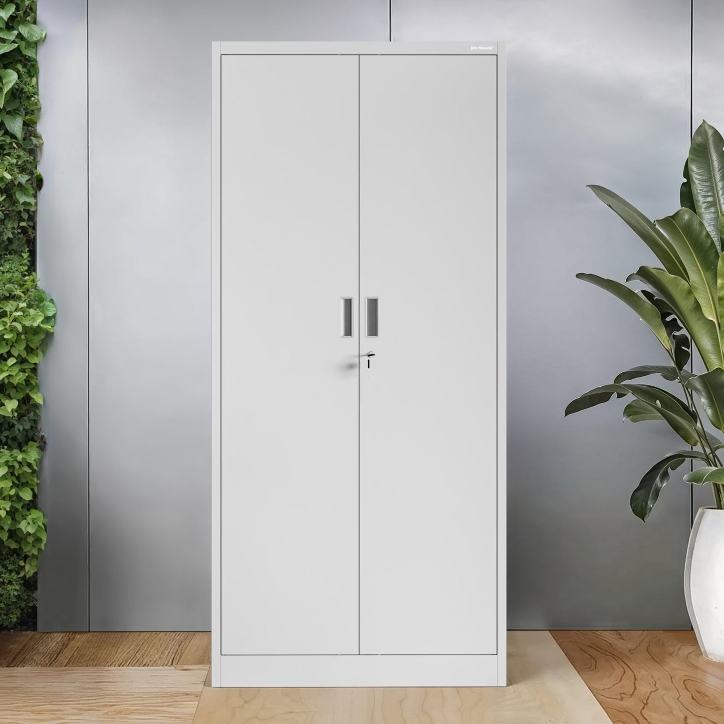 Skapis Yan kompakts 175/80/40 cm pelēks - N1 Home