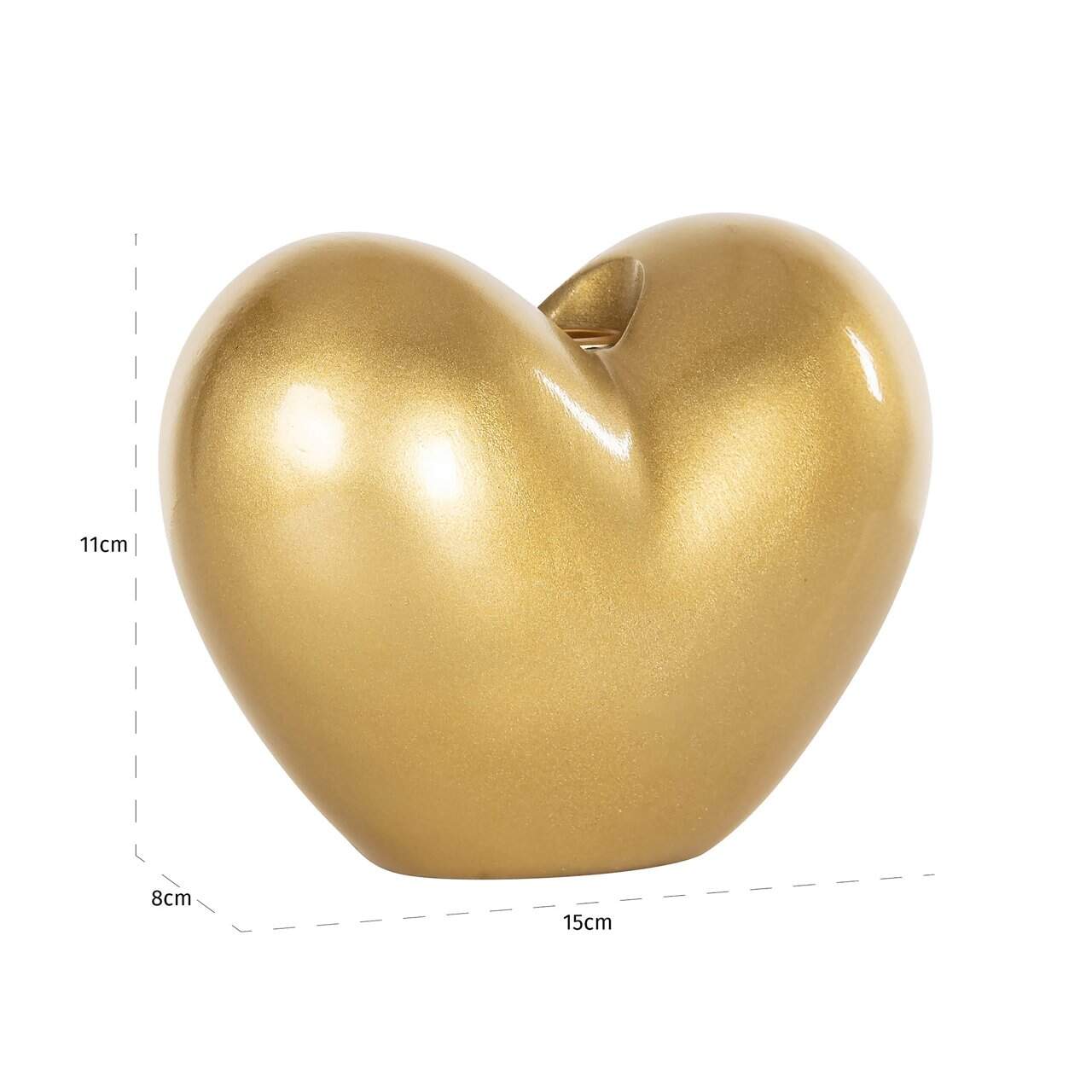 Svečturis Dilly L Richmond Interiors 15/11/8 cm zelts - N1 Home