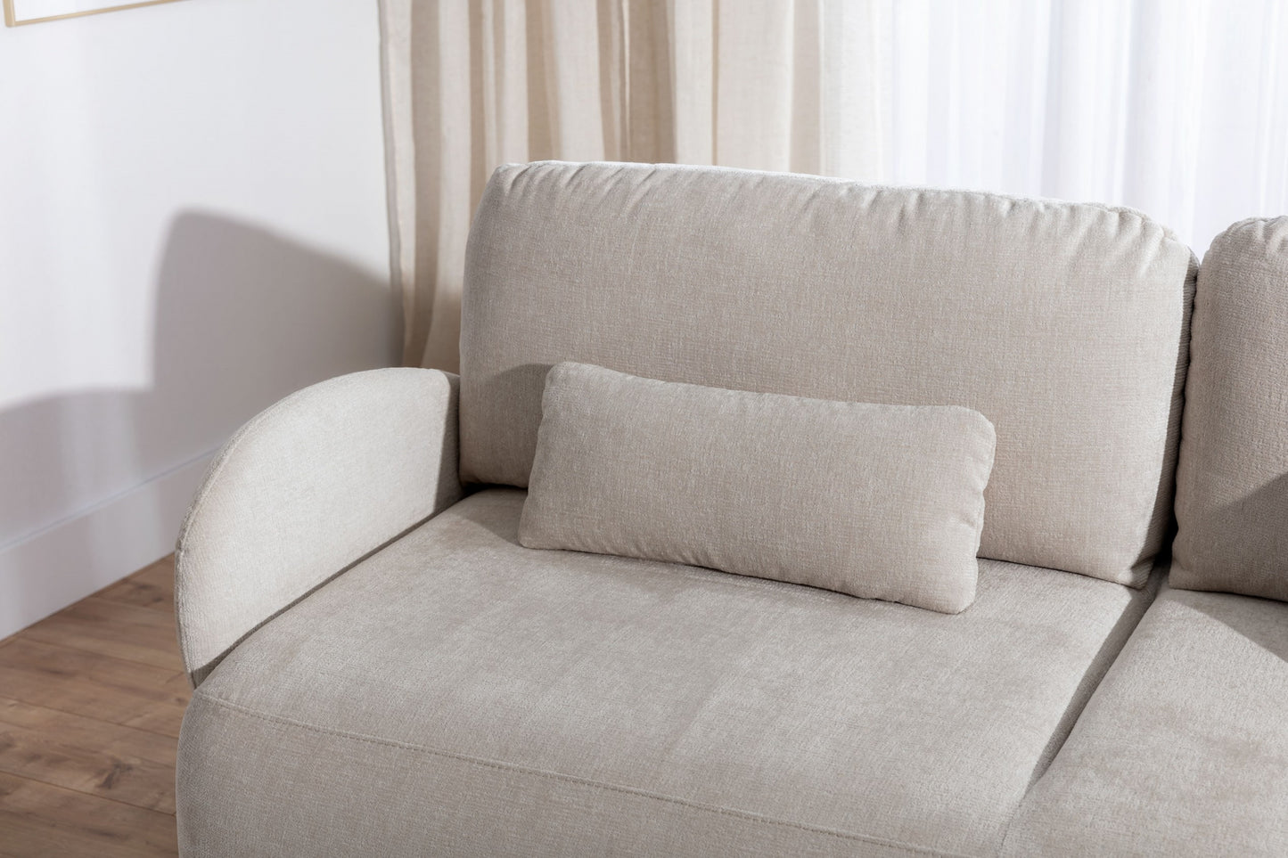 Dīvāns Din 212/88/108 cm Vogue 1 Krēms - N1 Home