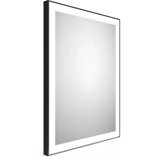 Spoguļi ar LED apgaismojumu melns 60 x 80 cm - N1 Home