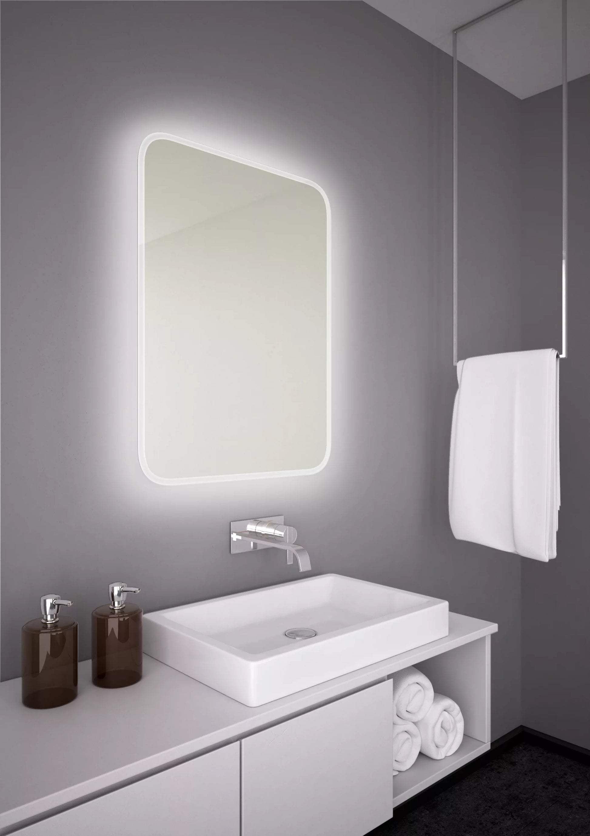 Spoguļi ar LED apgaismojumu 60 x 80/ 80 x 60 - N1 Home