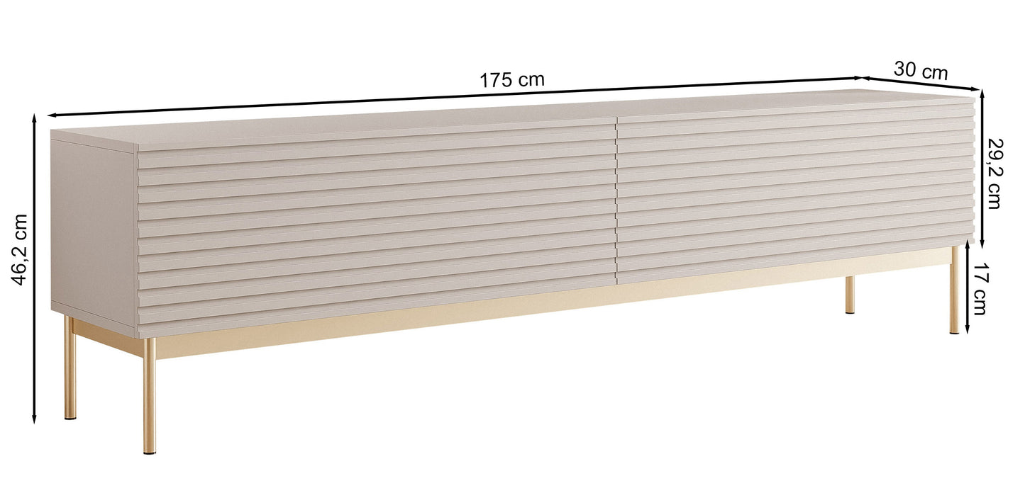 TV skapis Linas 46/175/30 cm kašmirs