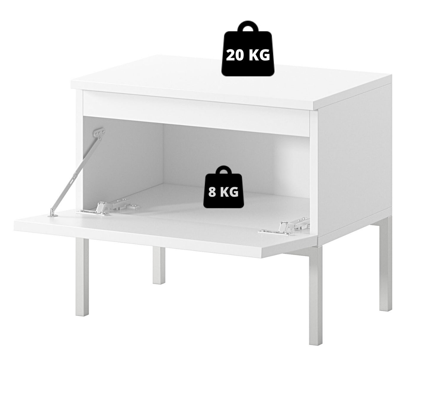 Naktsgaldiņš Bommo 40/49/32 cm kašmirs