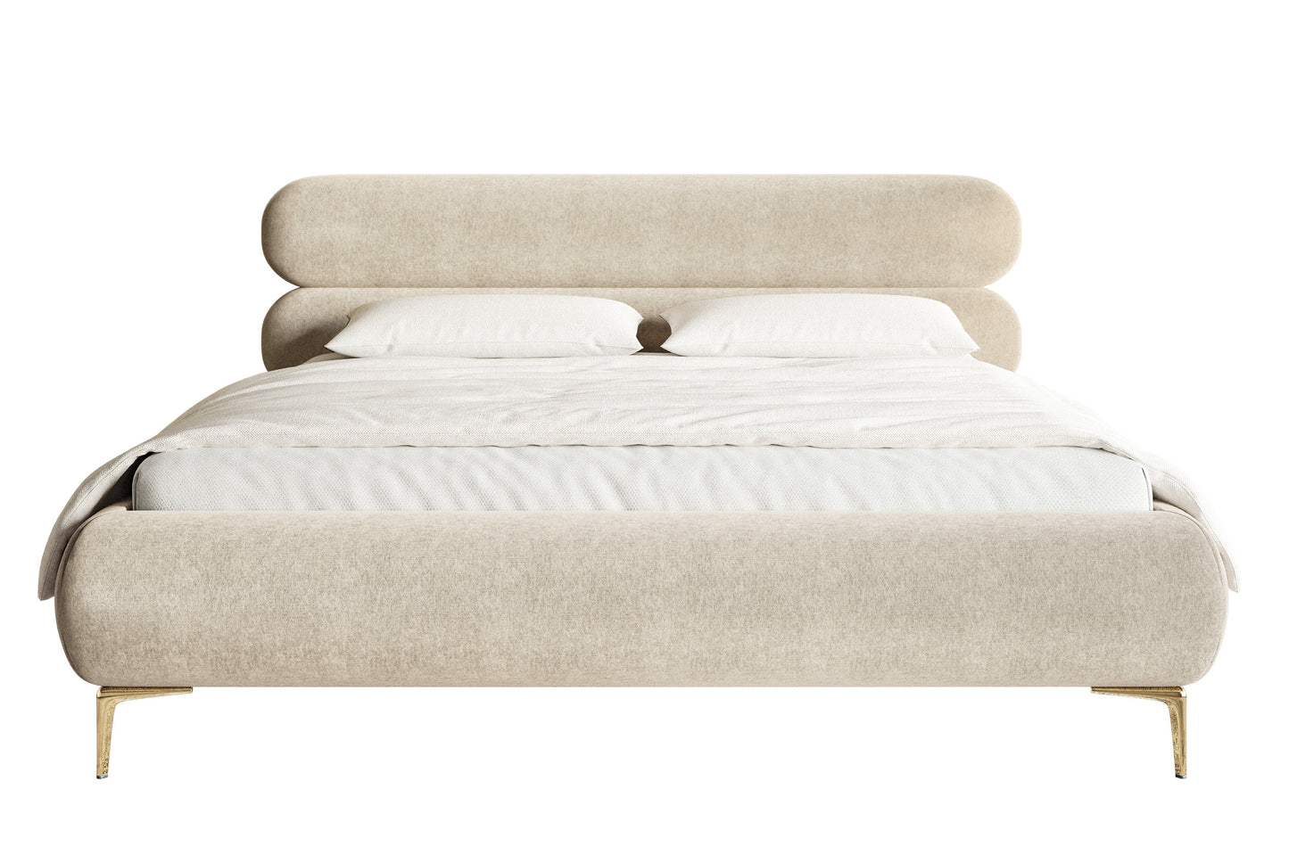 Gulta Loure 140/160/180x200 cm Amon 17/zelts kājas - N1 Home