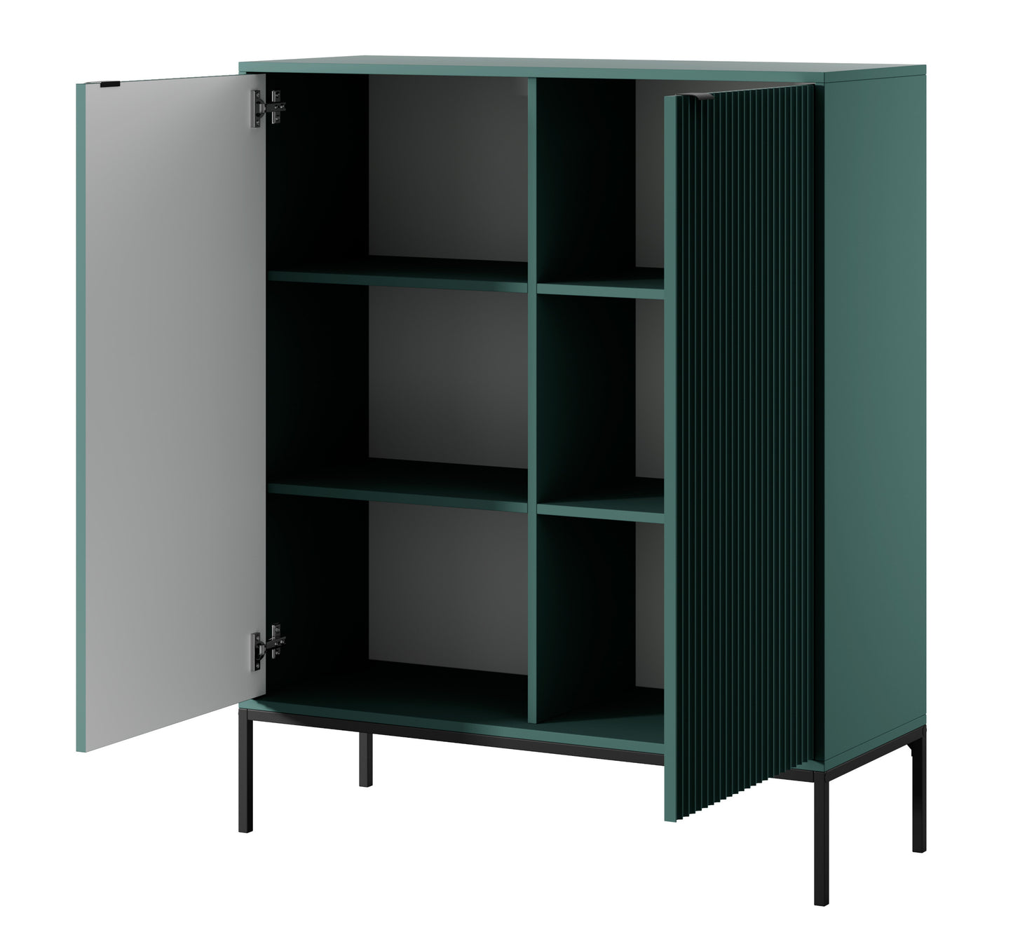 Kumode NV 104/125/39 cm olīves/melns