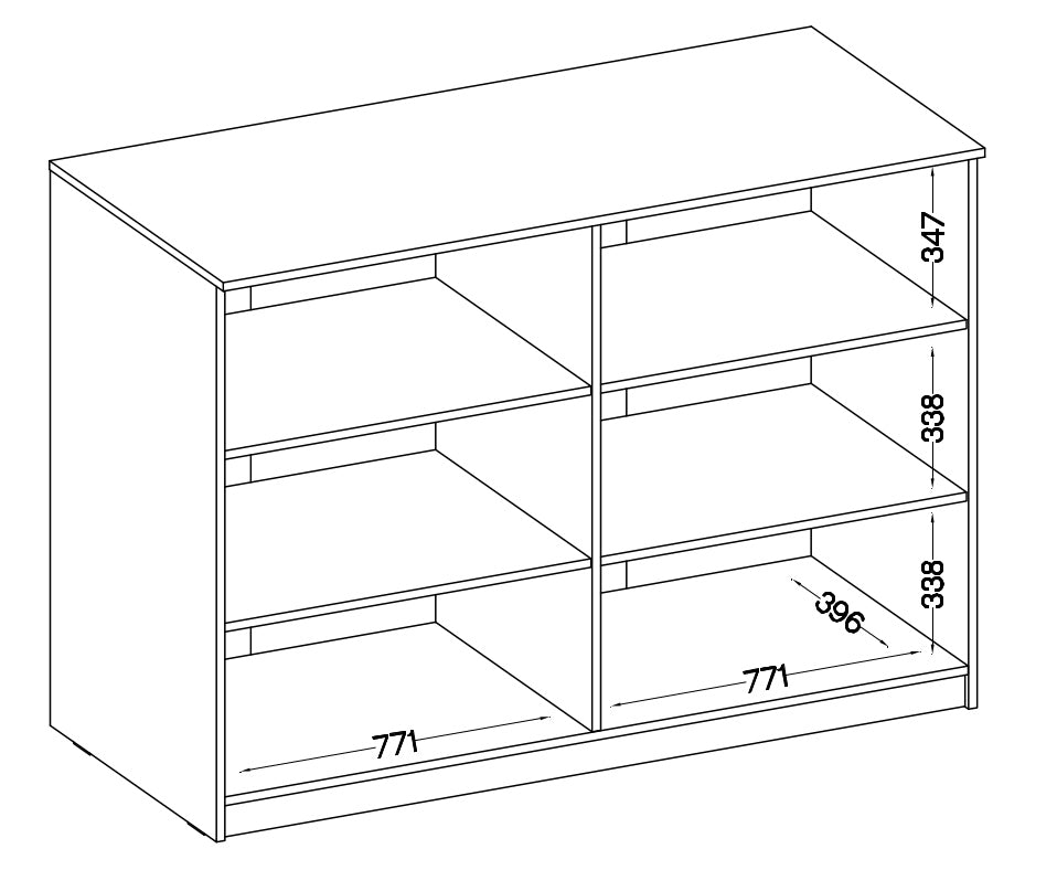 Biroja kumode Stun 117/160/44 cm pelēks - N1 Home