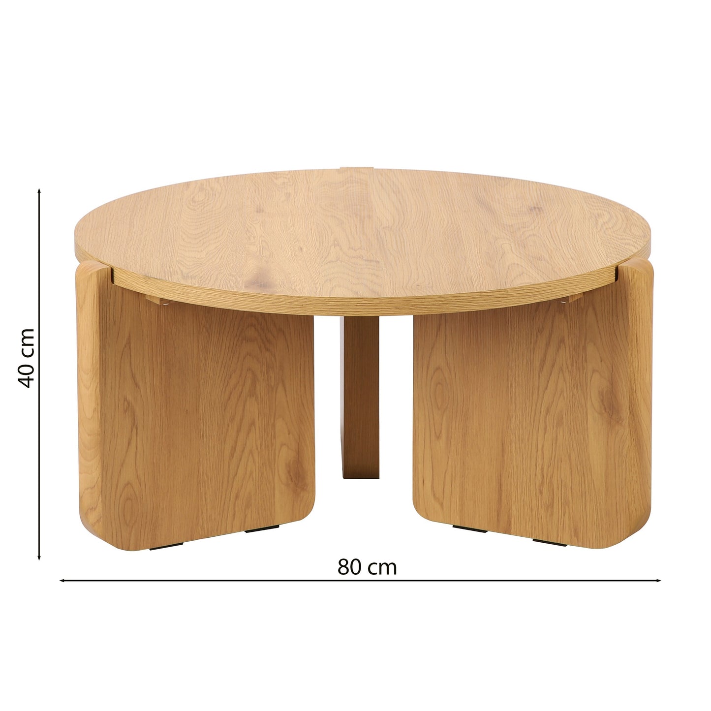 Kafijas galdiņš Prefi 40/80/80 cm ozols - N1 Home