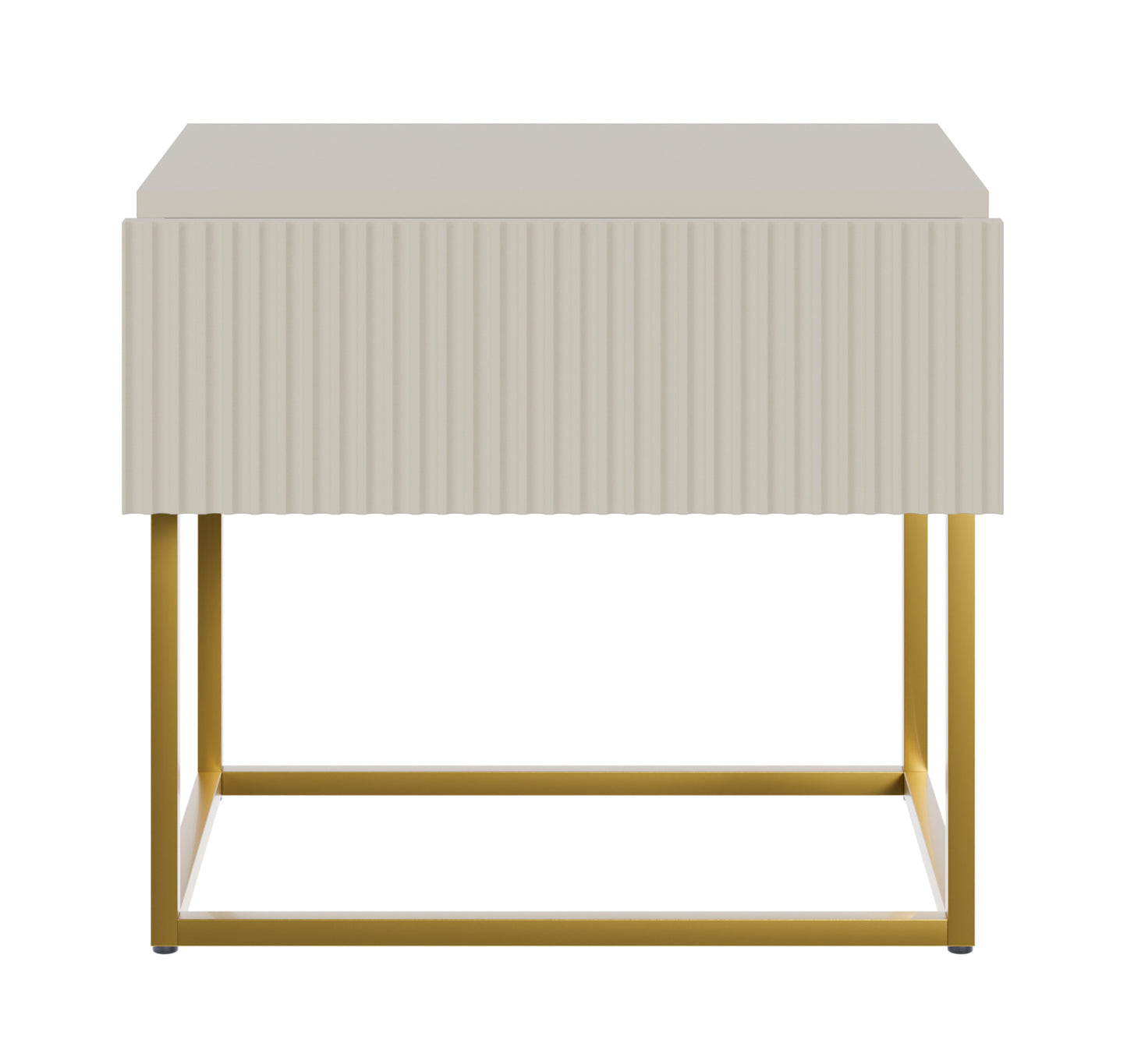 Naktsskapis Velda 50/44/35 cm bēšs/zelts