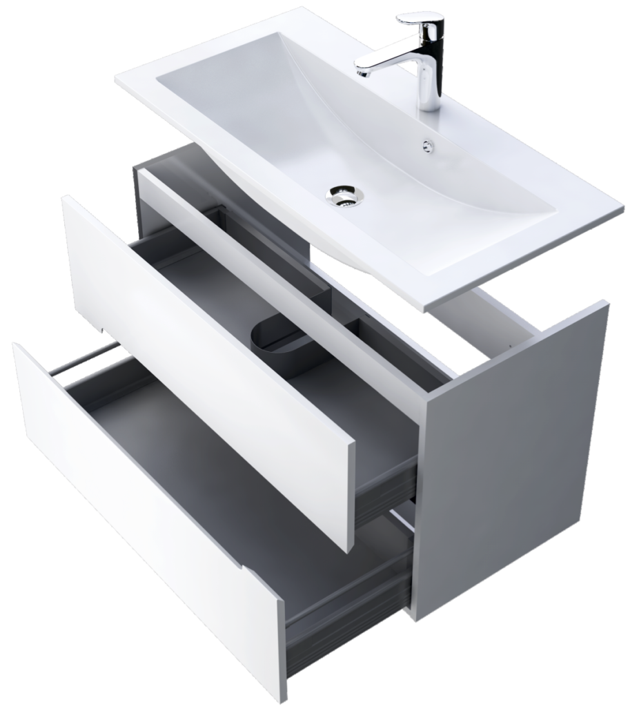 Vannas istabas izlietnes skapīs Eta (3 izmēri) olīves - N1 Home