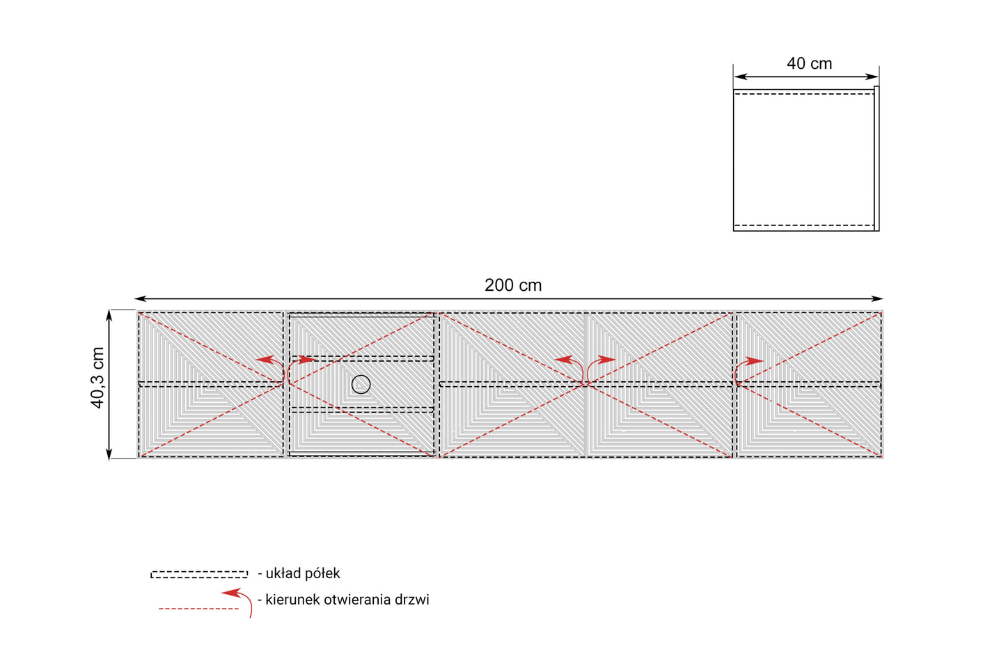 OSLO RTV kumode 200/40/40 kašmirs - N1 Home