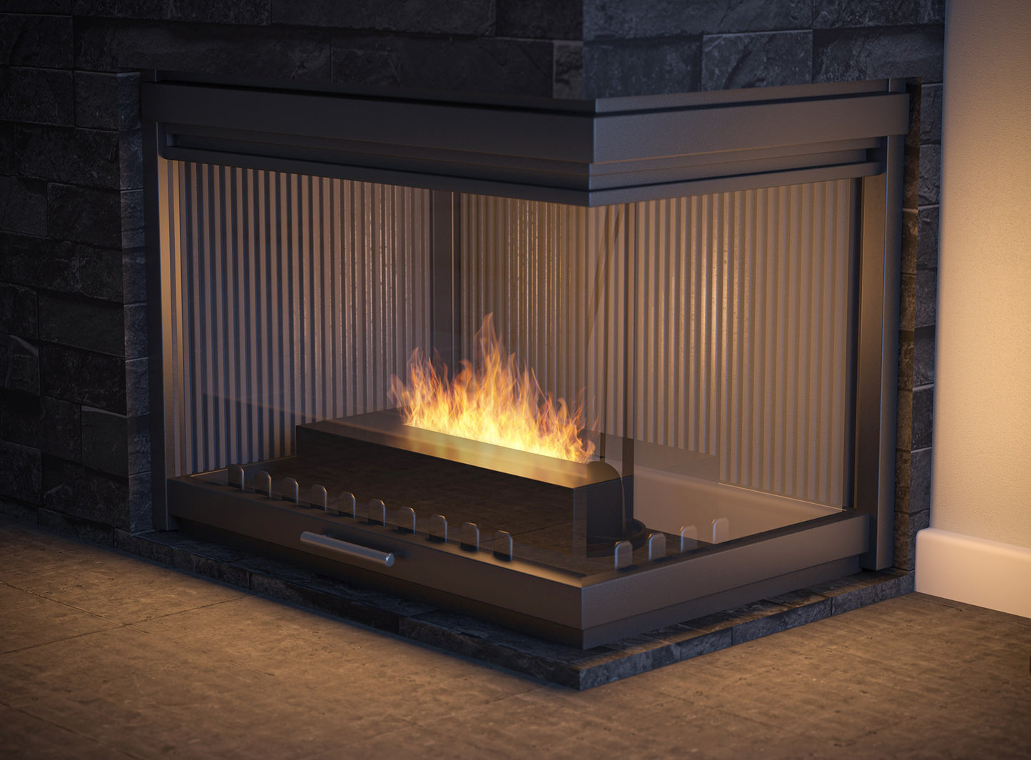 Biokamīns Simp 500 50/25/8 cm melns - N1 Home