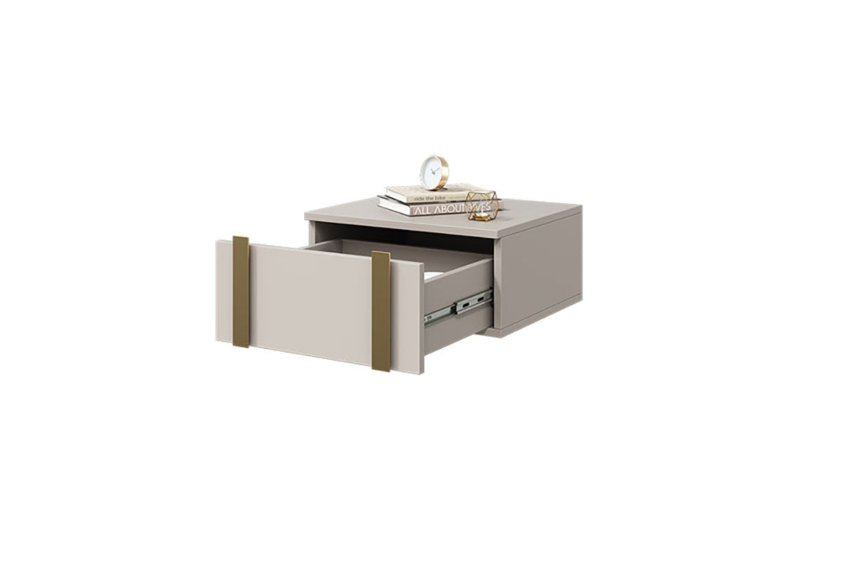 Naktsskapītis VECA (2) 50/23/45 zelts/ kašmirs - N1 Home