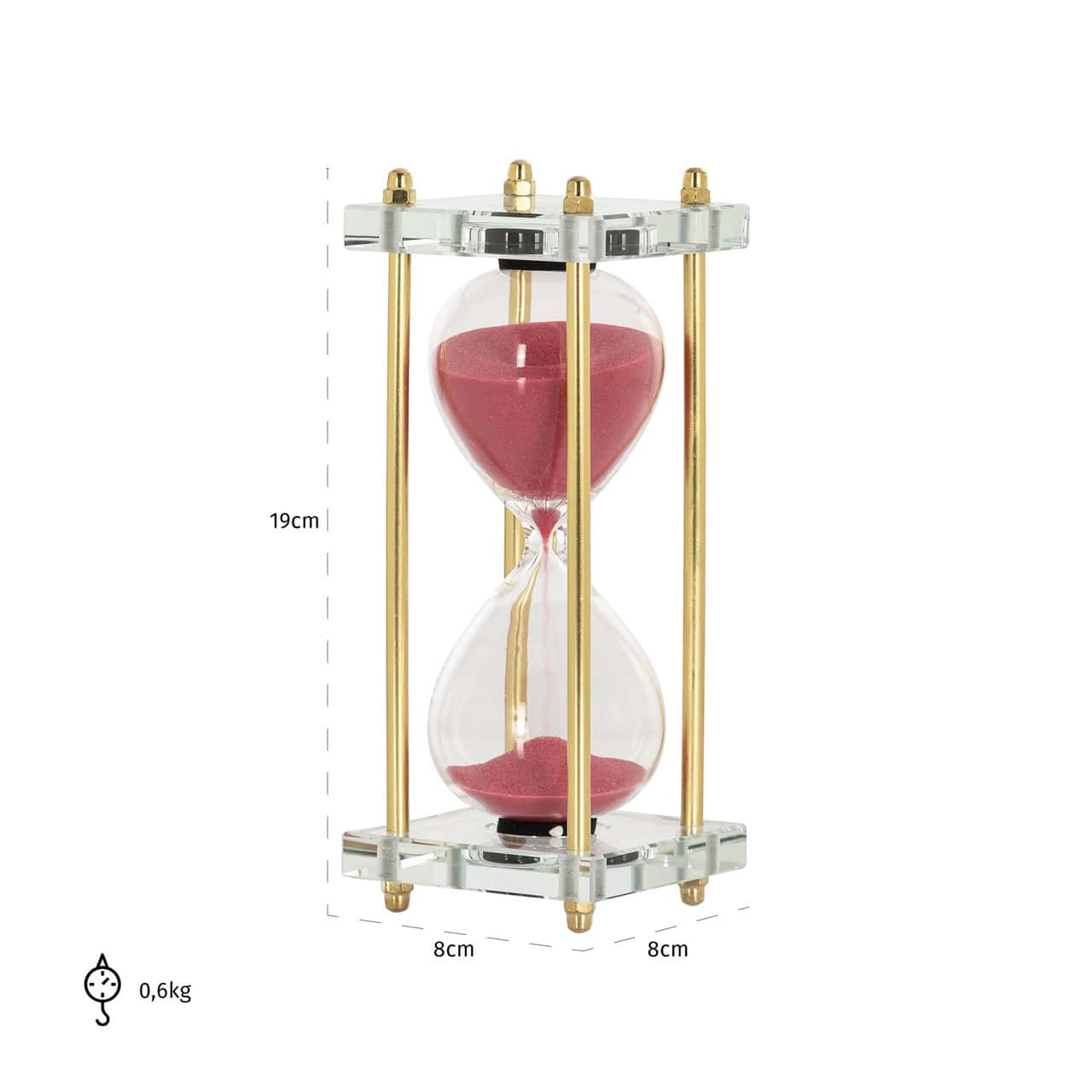 Dekoratīvs priekšmets Ziva Richmond Interiors 19/8/8 cm rozā