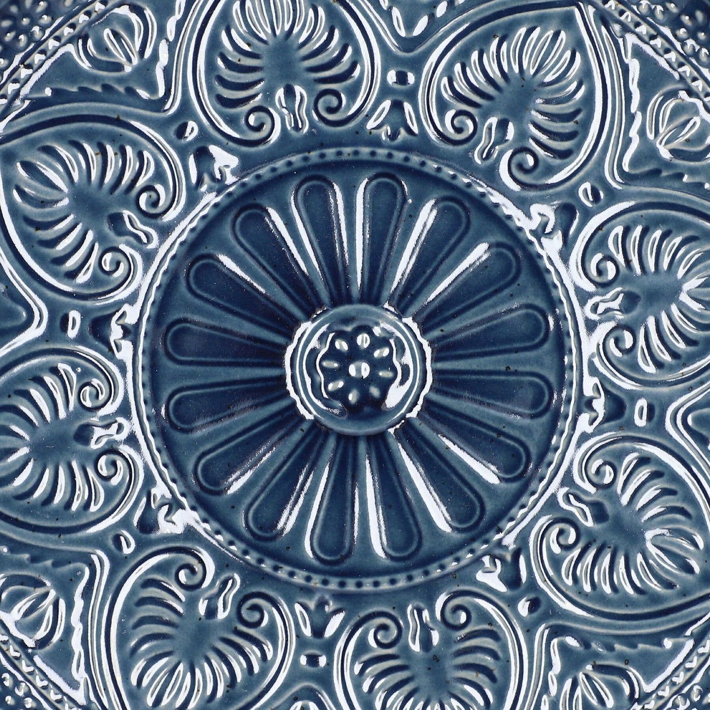 Indijas pusdienu šķīvis tumši zils 27 cm - N1 Home