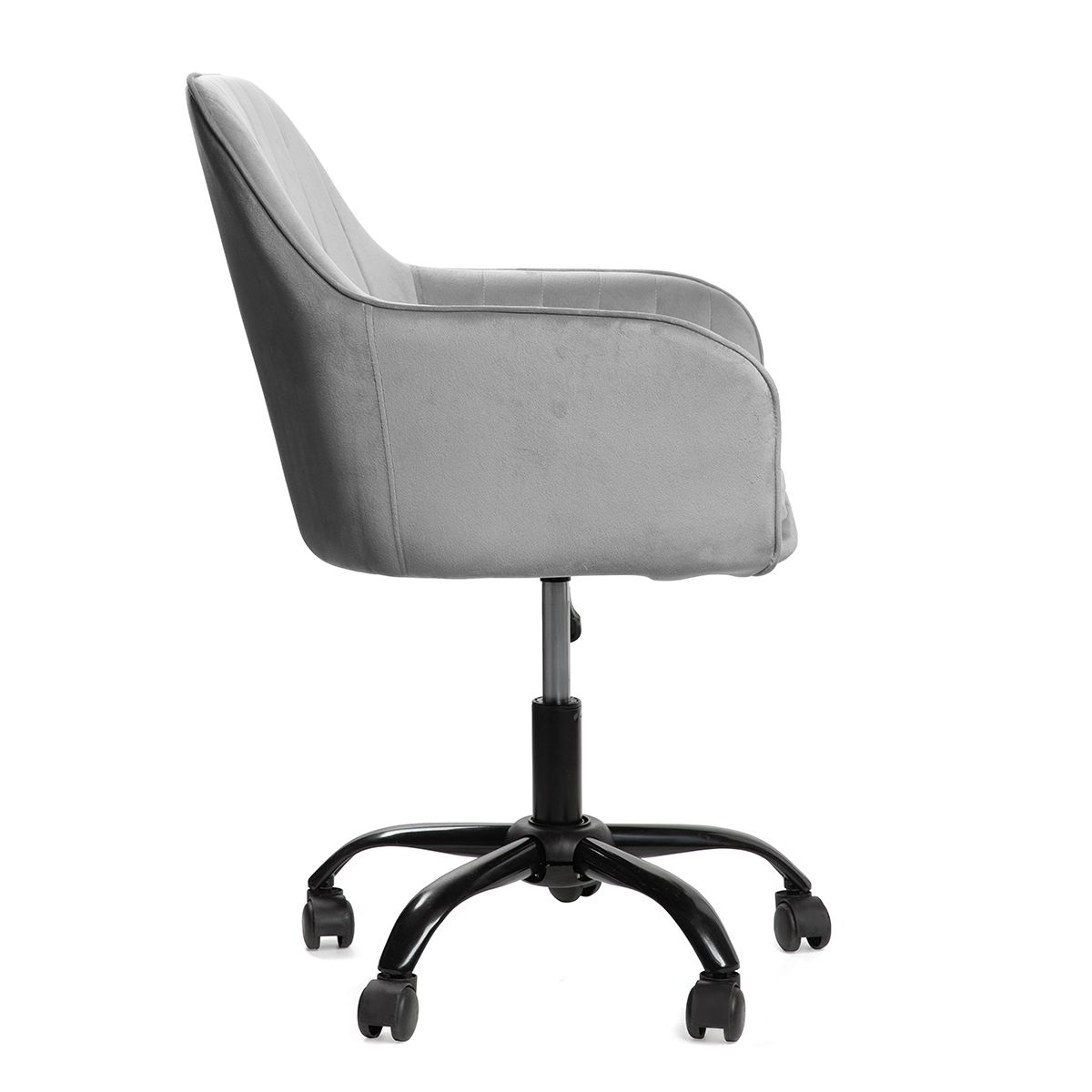 TEILL velūra grozāmais krēsls pelēks 55x54,5x80-90cm - N1 Home