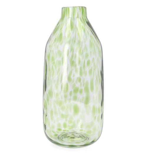 KIRBY vāzes stikls zaļš 12x30 cm - N1 Home
