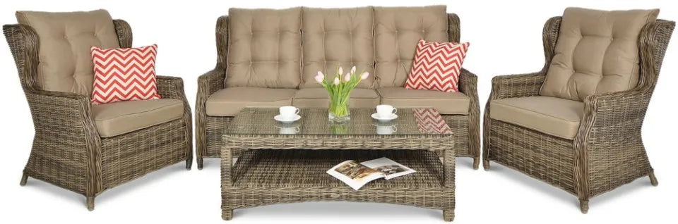 Dārza komplekts Trivo 3 brūns - N1 Home