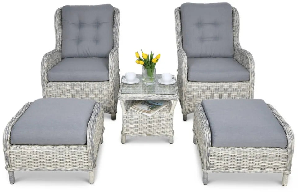 Atpūtas komplekts Sien Duo balts/pelēks - N1 Home