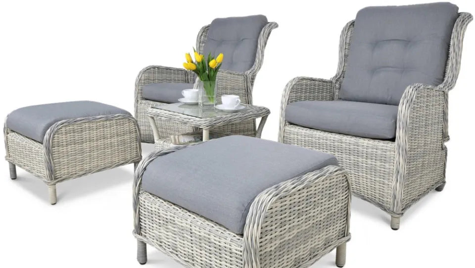 Atpūtas komplekts Sien Duo balts/pelēks - N1 Home