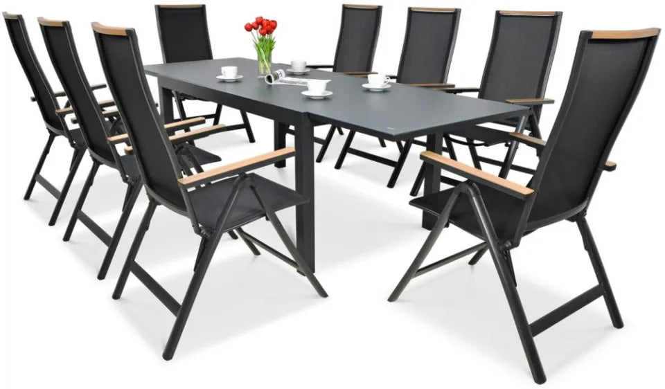 Dārza komplekts Brisbi melns - N1 Home