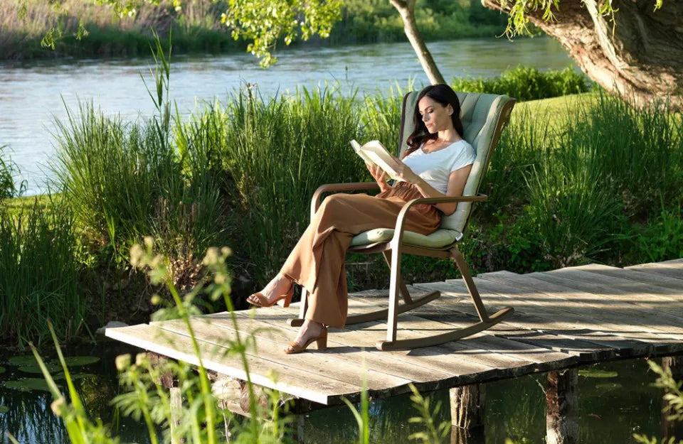 Dārza krēsls Narvi Rokko 72/112/81 cm blanko - N1 Home