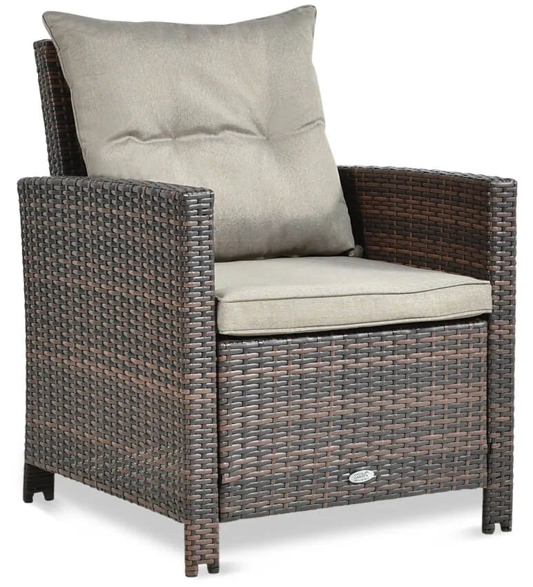 Dārza krēsls Ibi 65/71/86 cm brūns - N1 Home