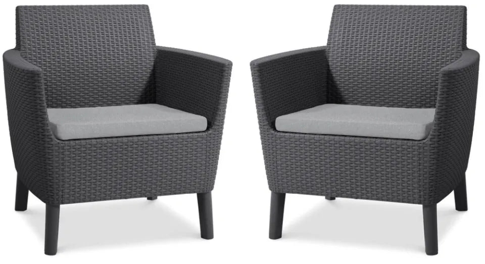 Balkona komplekts Sali Duo grafīts - N1 Home